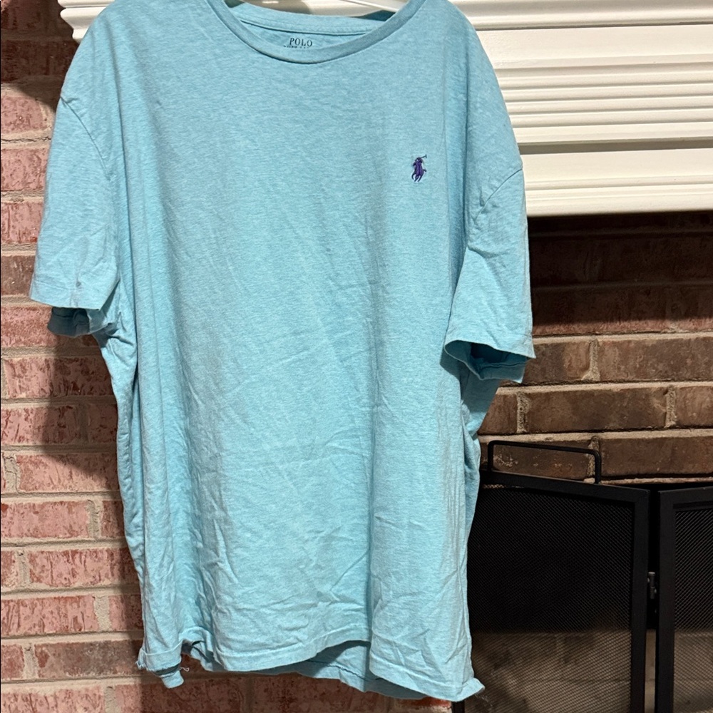 Polo by Ralph Lauren Men's Sky Blue Tee size 2XL